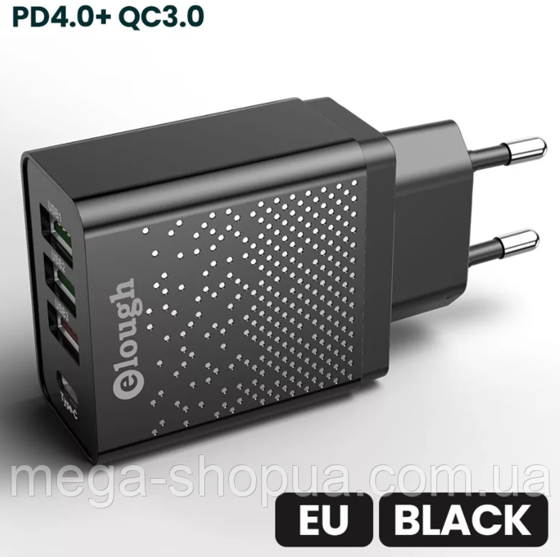 Мережевий зарядний пристрій для заряджання 4 port 20W PD Type-C USB зарядний блок зарядка для телефону 4Q