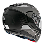 Мотошлем MT Atom SV FU40 Black-Grey, фото 5