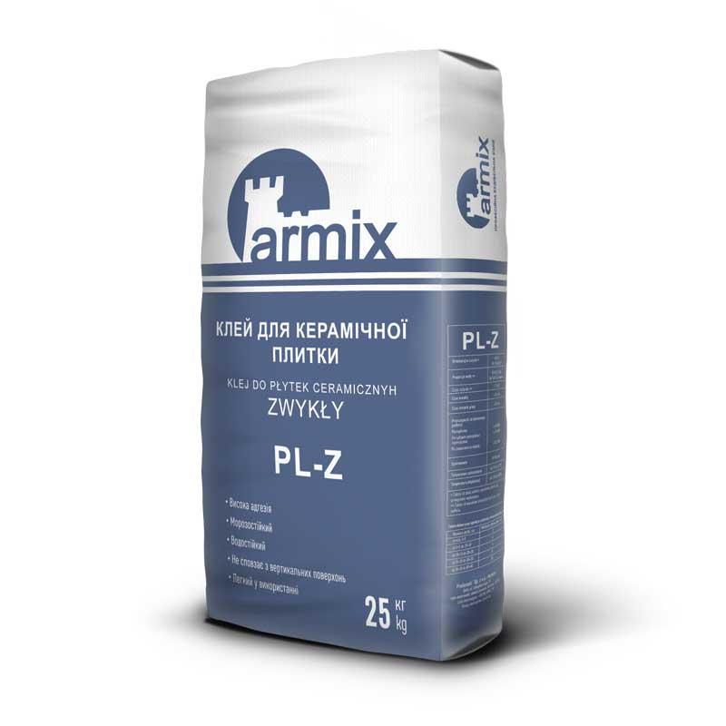 Клей для керамічної плитки морозостійкий Armix PL-Z 25 кг