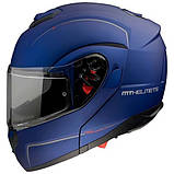 Мотошлем MT Atom SV FU40 Blue Matt, фото 4