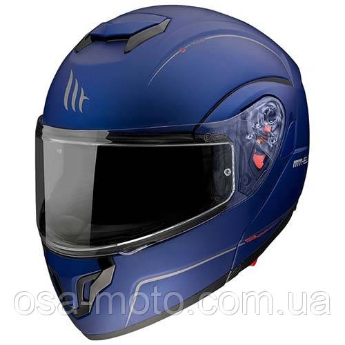 Мотошлем MT Atom SV FU40 Blue Matt