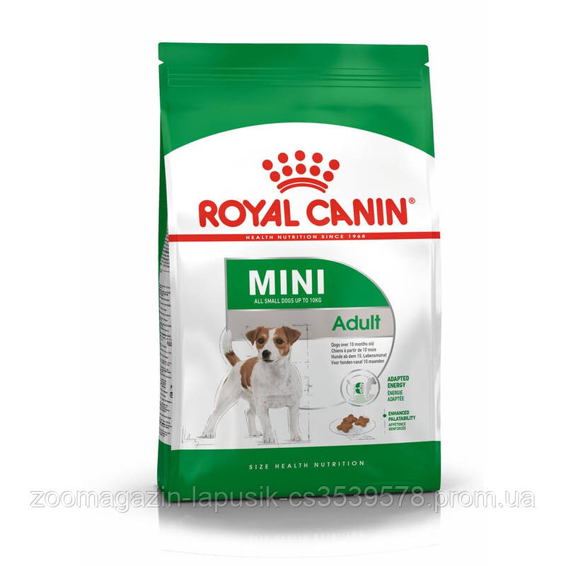 Ryal Canin Mini Adult 8 кг - сухий корм для дорослих собак малих і мініатюрних порід Роял Кані Міні Едалт 8