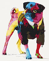 Живопис по номерам ArtCraft Джентельмен мопс (ACR-B-11631-AC) 40 х 50 см