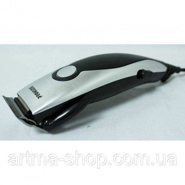 Машина для стриження PROmozer MZ-325 дротяна з 4 насадками, розчіскою, ножицями, фото 1