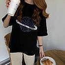 Жіноча футболка з малюнком планети (р. 42-44) 83FU1095, фото 4