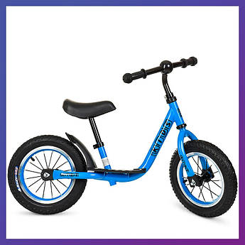 Дитячий біговел велобіг на сталевій рамі 12 дюймів PROFI KIDS M 4067 блакитний