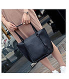 Набір жіночих сумок чорний 4в1, фото 10