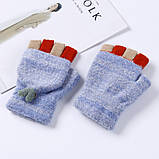 Жіночі рукавиці з відкритими пальцями сірі, фото 3