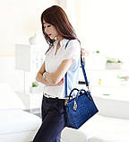 Жіноча сумка набір 3в1 з екожі білий, фото 8