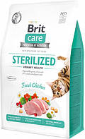 Brit Care Grain-Free Sterilized Urinary Health Fresh Chicken 400 г сухой корм для кошек Брит Стерилайзд