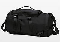 Сумка-рюкзак спортивная для ручной клади большая чёрная