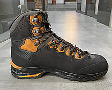 Черевики чоловічі трекінгові Lowa Camino GTX 41 р, Чорний/Помаранчевий (Black/Orange), високі похідні черевики, фото 6