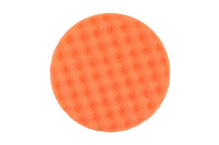 Рельєфний поролоновий полірувальний круг 150х25мм, помаранчевий 2 шт. в упаковці