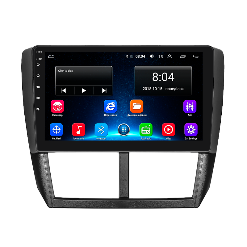 Стандартне радіо Lesko для Subaru Forester III 2007-2011 Екран 9 "2/32GB Wi-Fi GPS база, фото 1