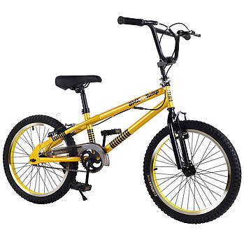 Велосипед дитячий трюковий Tilly BMX 20 дюймів T-22061 yellow