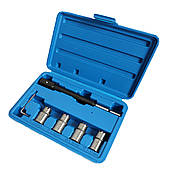 Набір фрез для очищення сідел форсунок 6 пр. REWOLT T2000 Фрези 4шт 15х19мм 17x17мм 17x19м 17x21м Гарантія 1рік