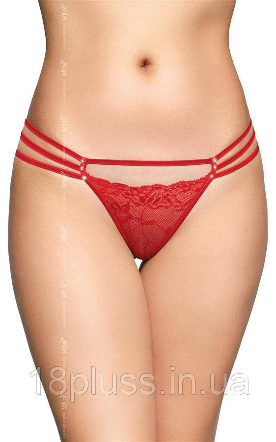 Жіночі стрінги Softline 2493, червоні S/M
