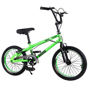 Велосипед дитячий трюковий Tilly BMX 18 дюймів T-21861 green