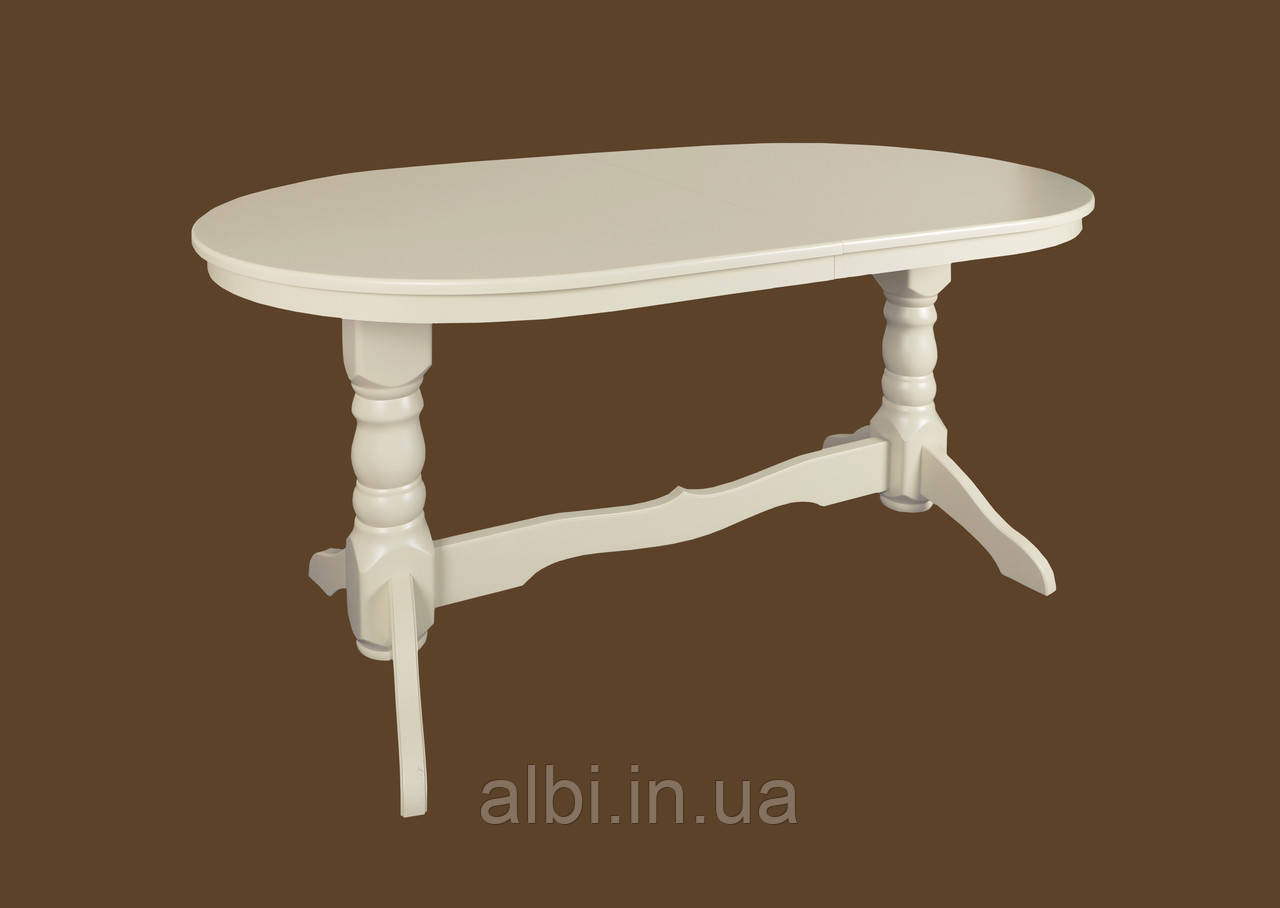 Стол обеденный "Гамбург" белый/слоновая кость, стол из дерева, деревянный стол - фото 9 - id-p830124565