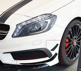 Mercedes A Class W176 2012-2018 Накладки на передній бампер AMG Нові Оригінал