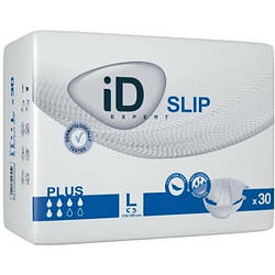 Підгузники для дорослих iD Slip Plus розмір L (115-155 см), 30 шт