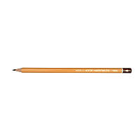 Чорнографітний олівець KOH-I-NOOR 1500, 4В, без гумки