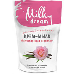 Рідке крем-мило Milky Dream дамаська троянда та ваніль, 500 мл