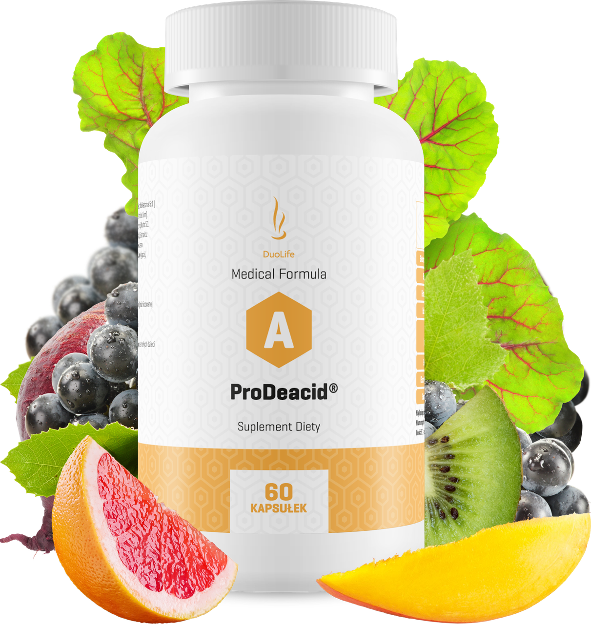 Продеацид Дуолайф/ ProDeacid Duolife, відновлення кислотно-лужного балансу, очищення організму, 60 капсул