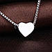 Ланцюжок з кулоном Об'ємне серце (крутиться на ланцюжку), срібне покриття 925 проби, довжина 40+5 см, фото 10