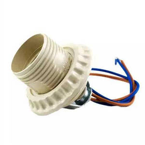 Патрон Пластик Е27 + провід 30см білий 80896