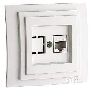 Розетка внутрішня комп. (без RJ) (білий) 70238 Despina