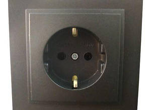 Розетка внутрішня з/з Despina Mono Elecric 1-a IP20 (ГРАФІТ) 81329