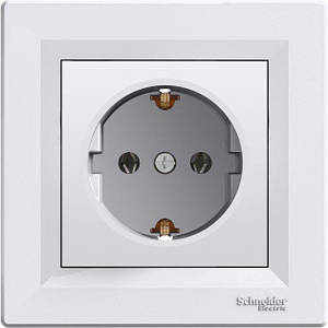 Розетка внутрішня з/з 1-я (білий) 80967 Asfora Schneider