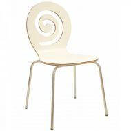 Стілець барний з дерева, металеві ніжки Лев