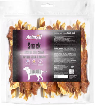 Ласощі AnimAll Snack качині стіки з рибою, для собак, 500 г