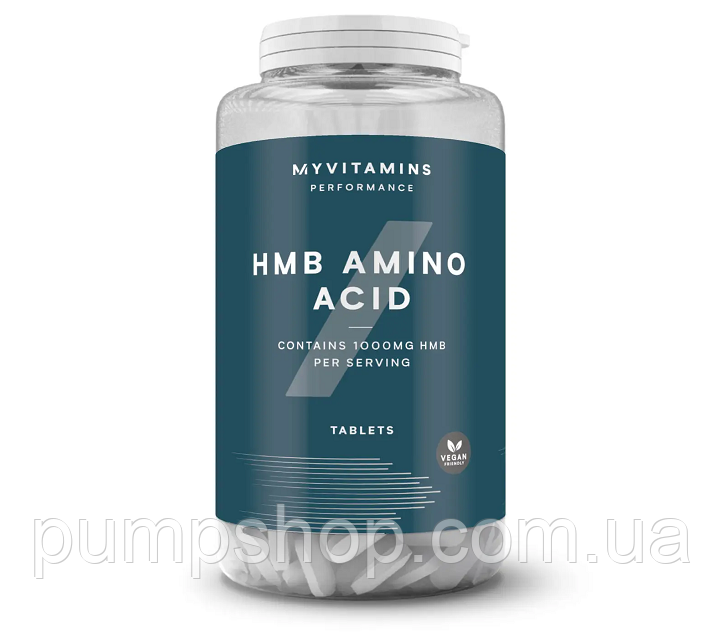 Бета-гідроксі-бета-метилбутирит (ГМБ) MyProtein HMB Amino Acid 180 таб.