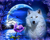 Алмазна Мозаїка SHLab Казковий Вовк Набір Вишивки Камінням SH-27783 50x40 см (Повна Викладка)