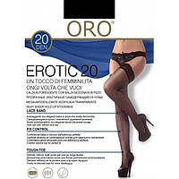 Эротические Чулки ORO Erotic 20 calze белые , красные