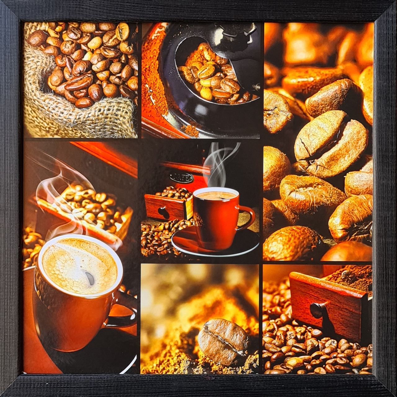 Фотокартина в дерев'яній рамі "Coffee 7", 20х20 см, POS-2020-050