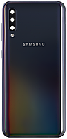 Задняя крышка Samsung A505 Galaxy A50 черная оригинал + стекло камеры