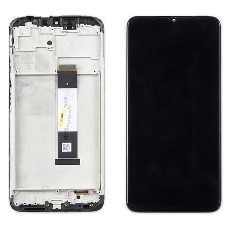 Дисплей XIAOMI Redmi 9T/Poco M3 (2020) з чорним тачскріном з рамкою, фото 1