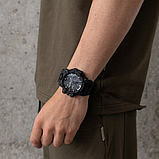 Чоловічий водонепроникний військово-спортивний наручний годинник із каучуковим ремінцем із підсвіткою і будильником, фото 10