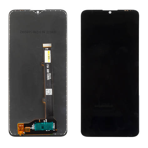 Дисплей ZTE Blade A51/A71 (A7030) (2021) із чорним тачскрином, фото 1