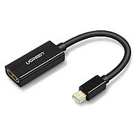 Переходник UGreen Mini DisplayPort HDMI Thunderbolt 2 1080P 60Hz UG-10461 (Черный)