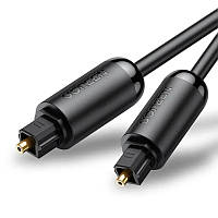 Кабель оптический UGreen AV122 Toslink-Toslink Optical Audio Cable 70891 (Черный, 1.5м)