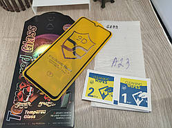 Захисне скло 9D для Samsung Galaxy A23 4G (A235F) full glue повний клей, захисне скло на самсунг a23