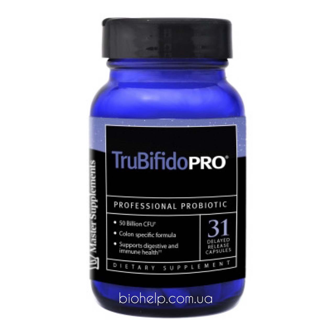 Master Supplements TruBifidoPRO / ТрубіфідоПро пробіотик 50 млрд КУО 31 капс BX791