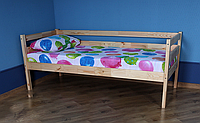 Подростковая кровать одноярусная лаковая кровать деревянная для детей "Babyson 2" (80x190см)