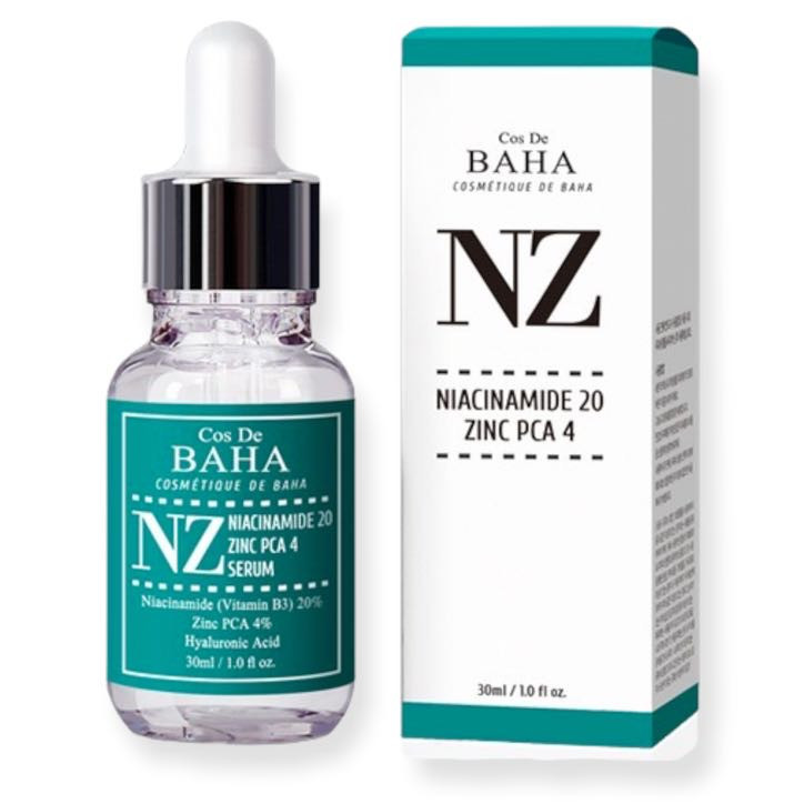 Cos De Baha NZ Niacinamide 20 Zinc PCA 4 Serum - Сироватка для обличчя з ніацинамідом 20% та цинком 4%