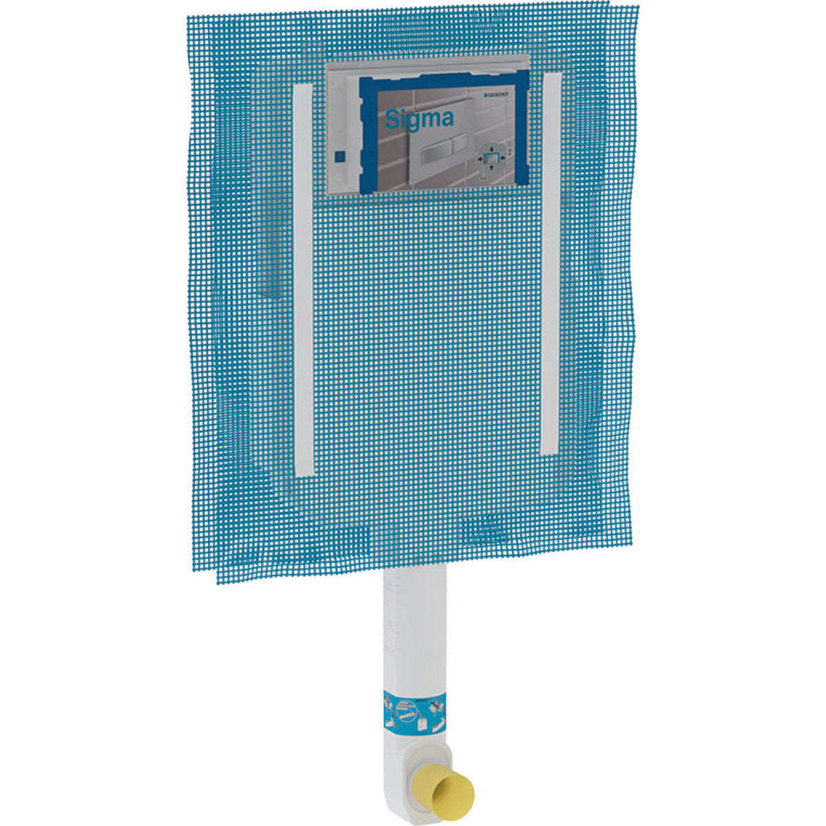 Бачок для унітазу прихованого монтажу GEBERIT SIGMA 410мм підвід води зверху 91053 109.791.00.1, фото 1